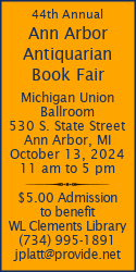 Ann Arbor Antiquarian Book Fair