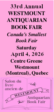 Westmount 33rd Annual Antiquarian Book Fair
