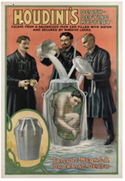Houdini’s Death-Defying Mystery poster, was estimated at $40,000-60,000 and sold for $180,000.
